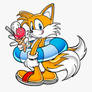 Tails and his ice cream