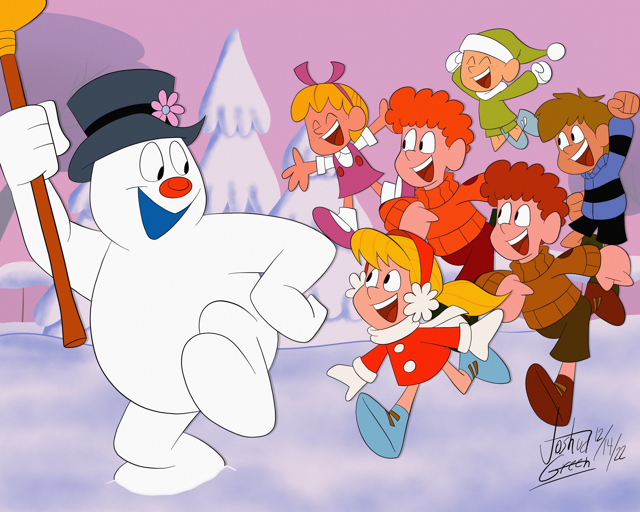 Frosty and the Six happy Kids by Ronboy793 on DeviantArt