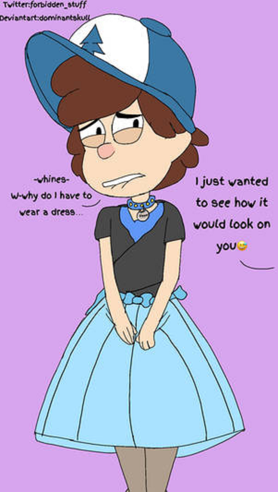 Dipper in a dress by Ronboy793 on DeviantArt