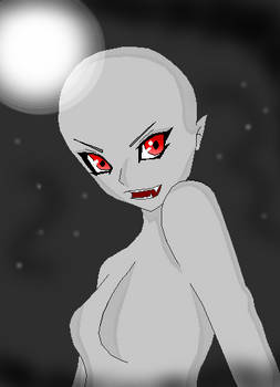 Vampire girl base-Background