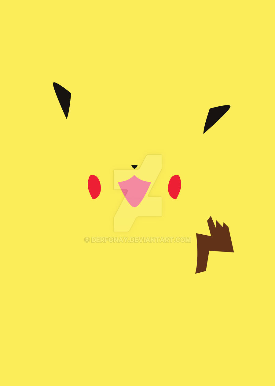 Pokemon - Pikachu Minimalist by DerfGnay on DeviantArt