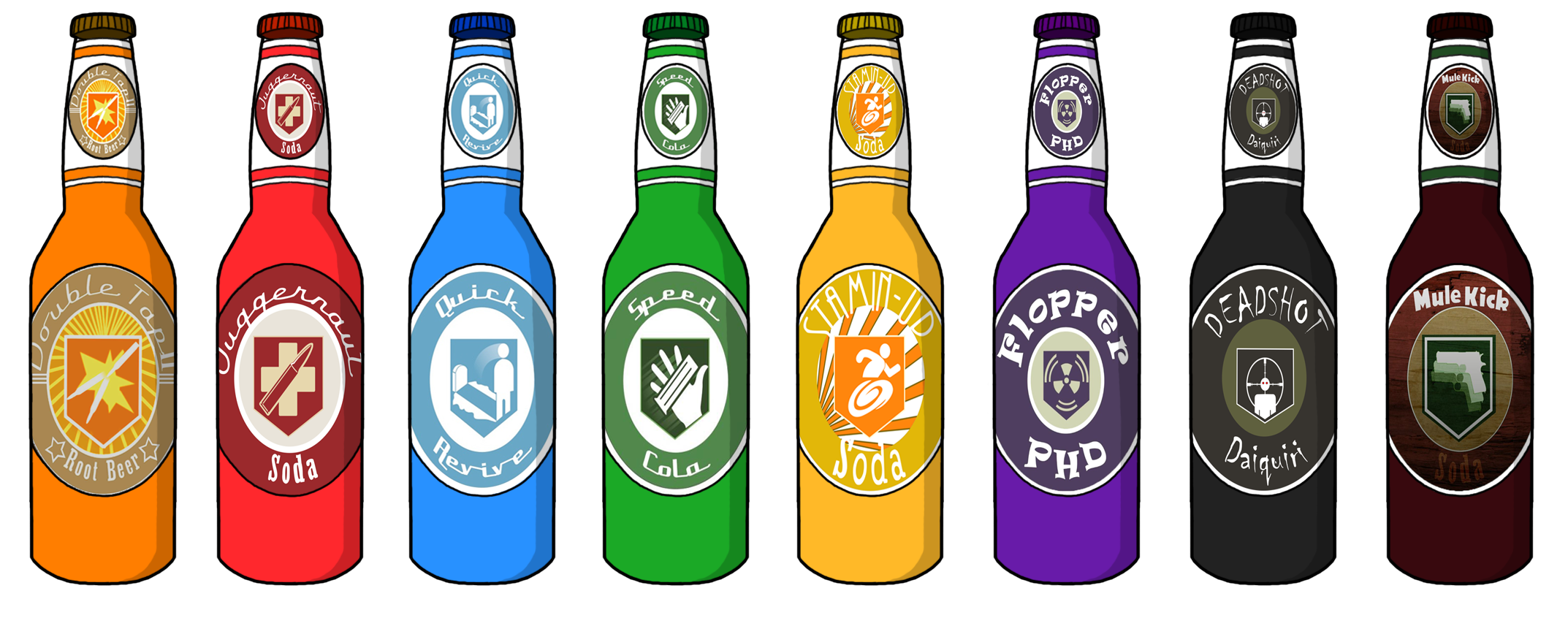 Perk-a-Colas by D0ct0rrR1cht0f3n on DeviantArt