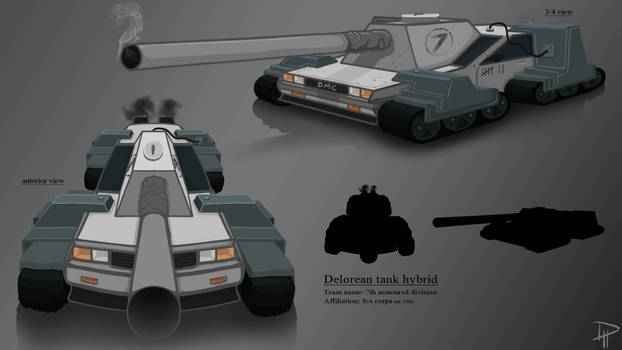 Armoured Delorean 