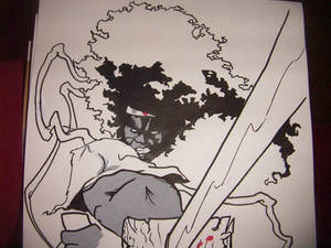 afro samurai doodle