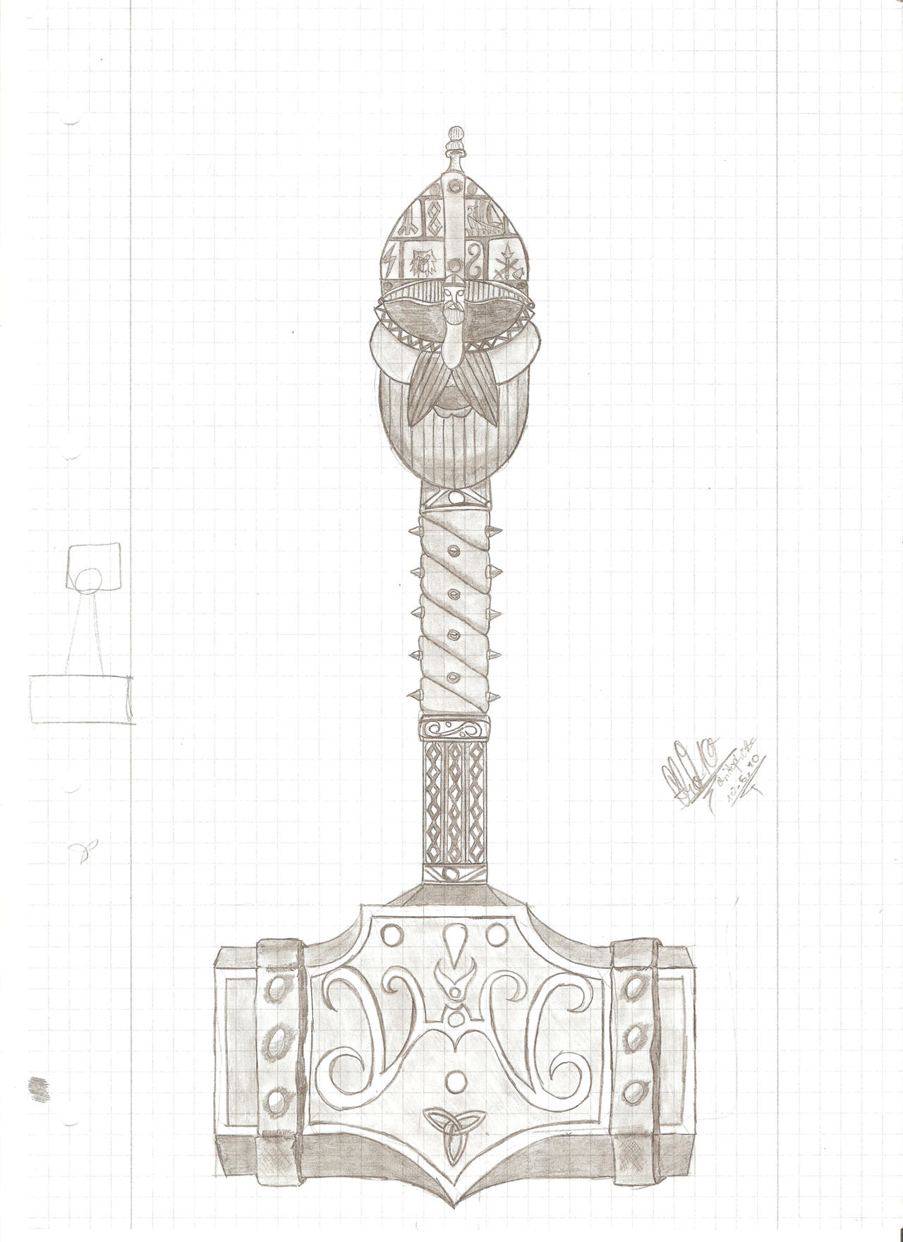 Mjoelnir Thors hammer by Chr15Ch0 on DeviantArt