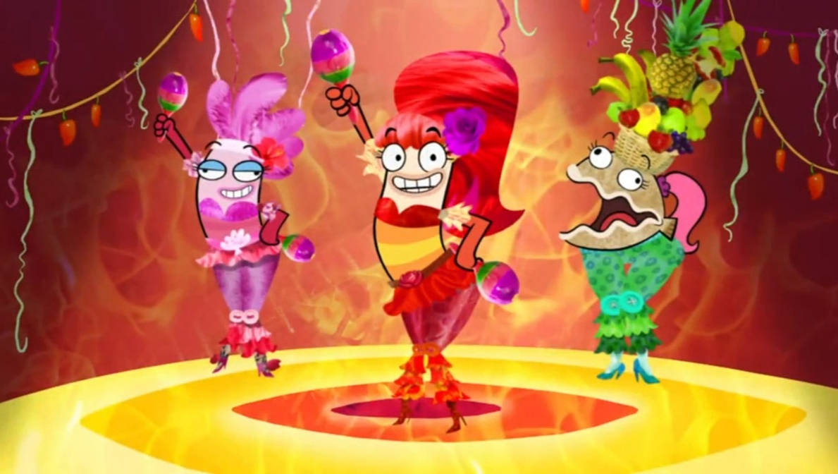 Clamantha Shell Bea, Shellsea and Clamantha in their salsa dancing by DeerDilemma on ...