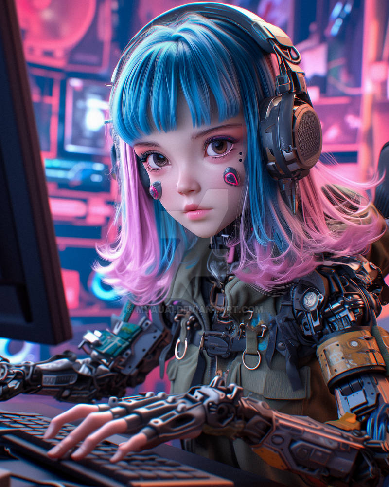 Hacker Girl 4 by Myauai on DeviantArt