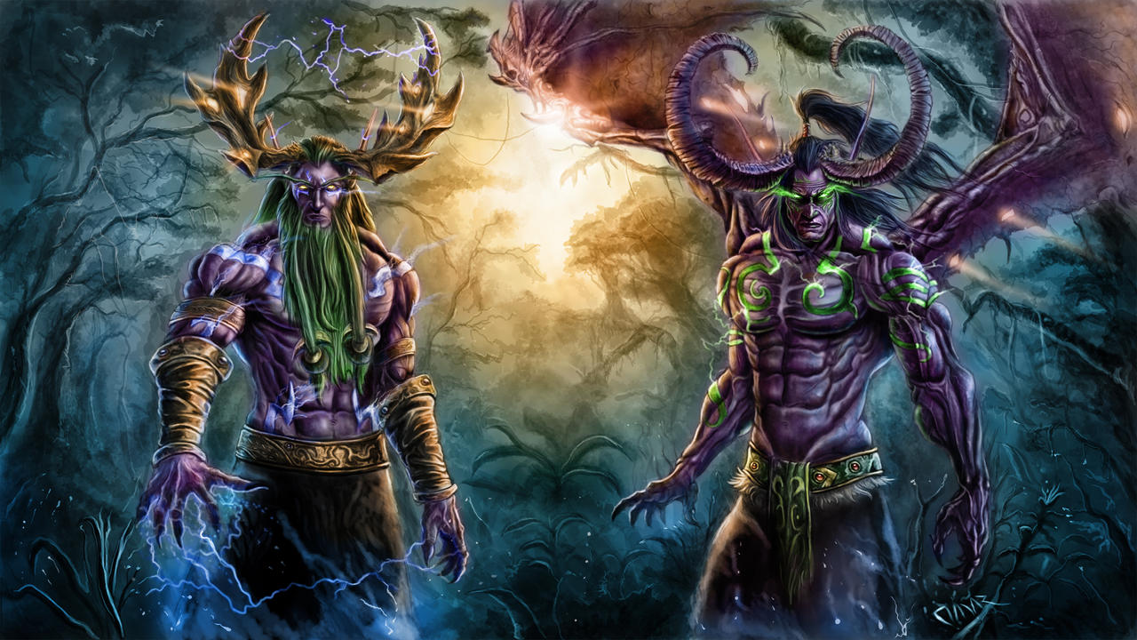 The Brothers Stormrage - Warcraft Tribute. by Omar-Atef