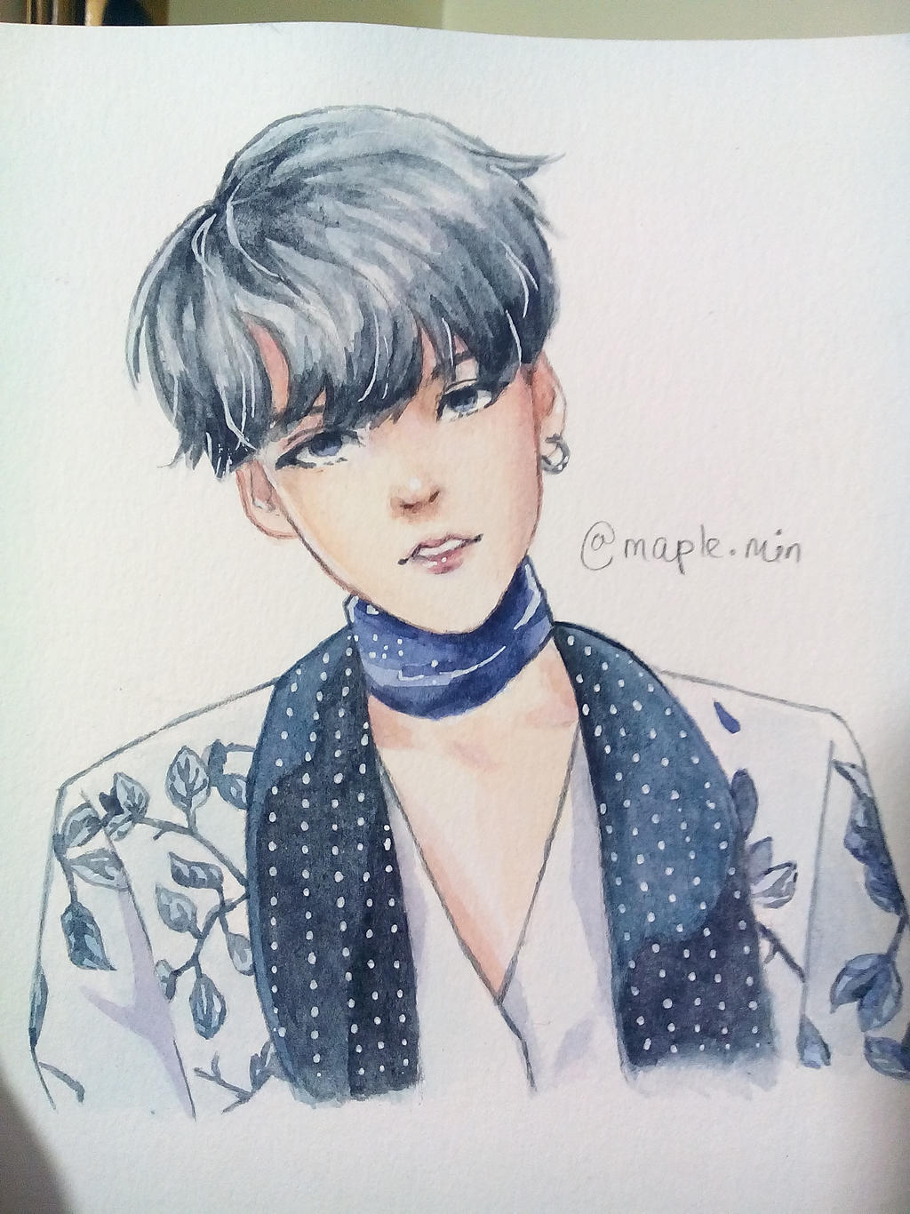 Suga Blood Sweat And Tears By Maplemin On Deviantart