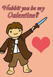 Hobbit Valentine Card