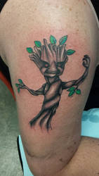 The finished Baby Groot,
