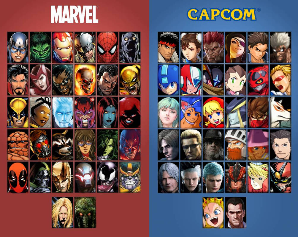 My updated marvel vs roster by jojomond on DeviantArt My updated marvel vs roster by jojomond on DeviantArt