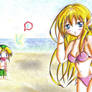 Zelda and Link          Beach