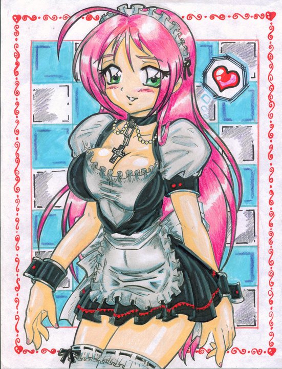 RoSaRiO VaMpIrE MokA MaId  coStUmE