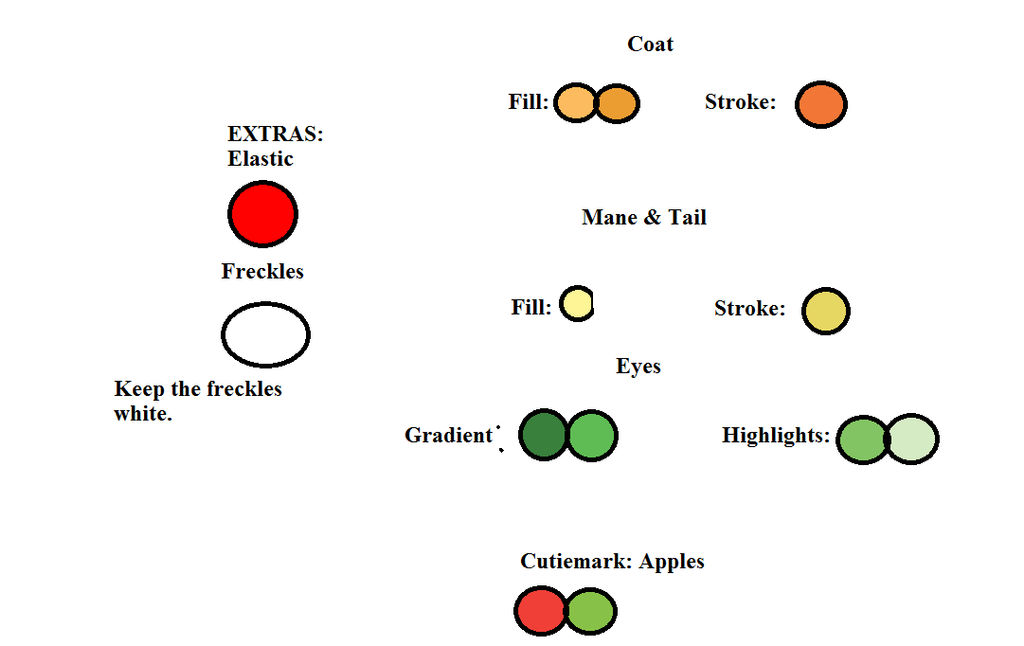 AppleJack Color Guide by InsanityNeedsRoses on DeviantArt