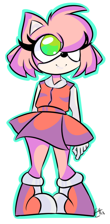 doodle of amy rose