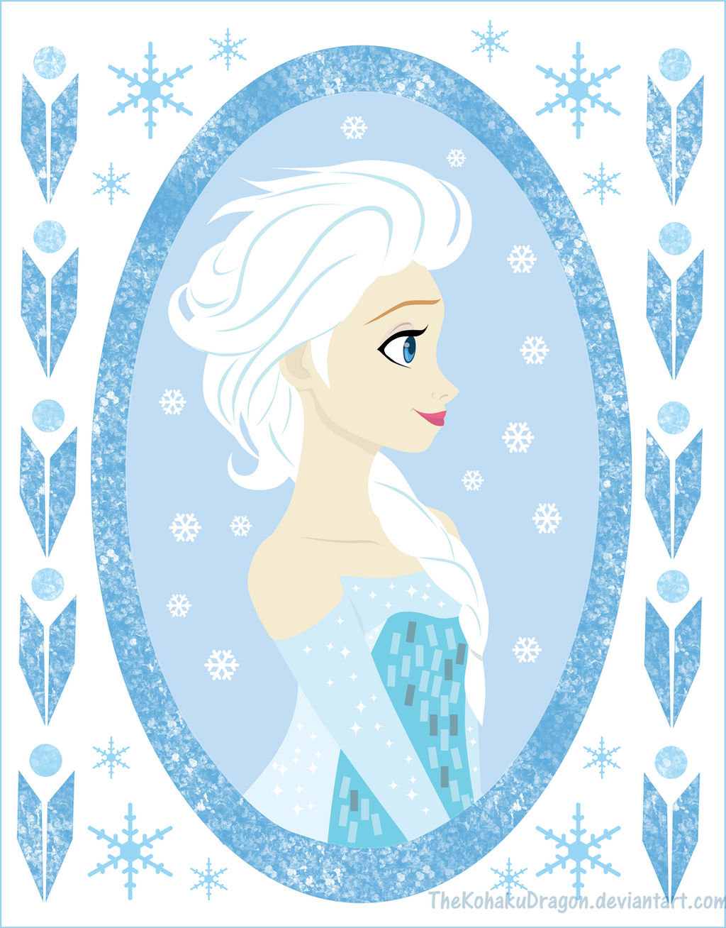 Queen Elsa by TheKohakuDragon