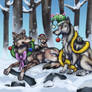 Wolf Family (Merry Christmas!)