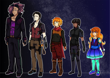 OC-Pageant 2021 Entry - Theme 0 - My Sci-Fi OCs by TheKohakuDragon