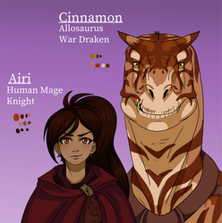 Airi and Cinnamon by TheKohakuDragon