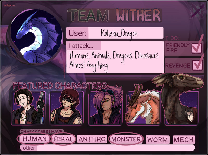 Forum Show me your ARTFIGHT team sheet! DeviantArt