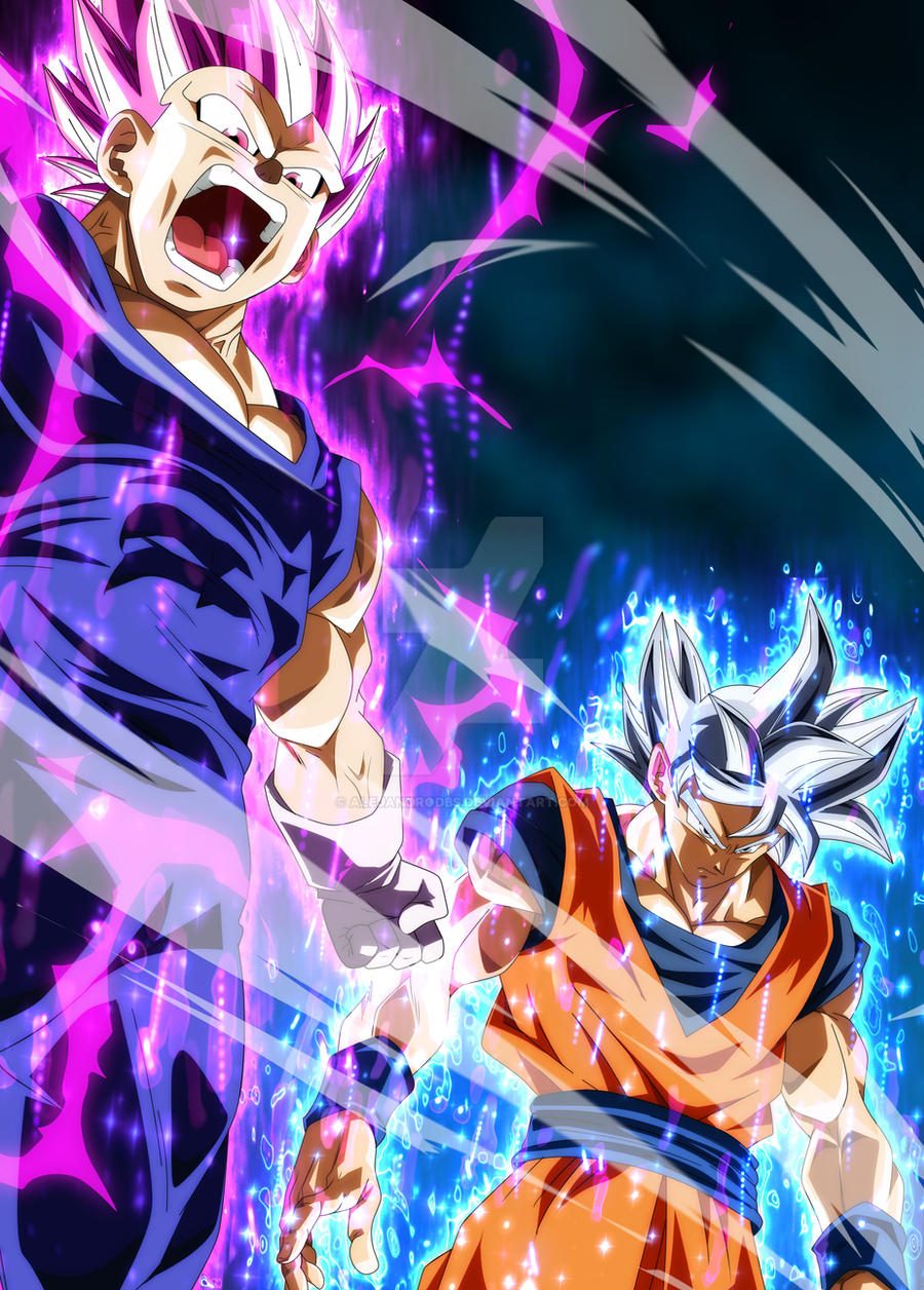 Goku Mastered Ultra Instinct Vegeta Ultra Ego By Slaykerart On Deviantart