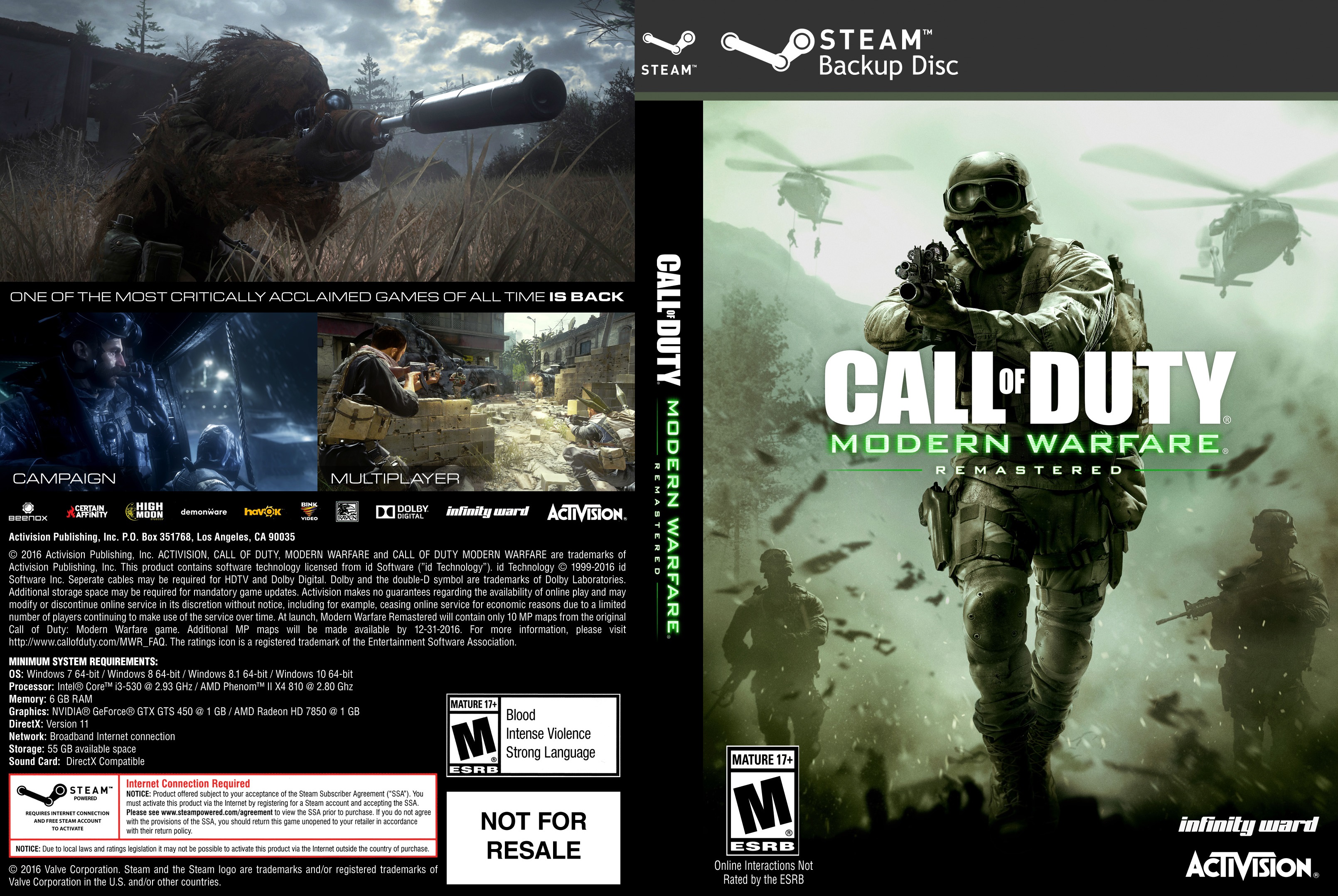 Call of Duty®: Modern Warfare® Remastered (2017) on Steam