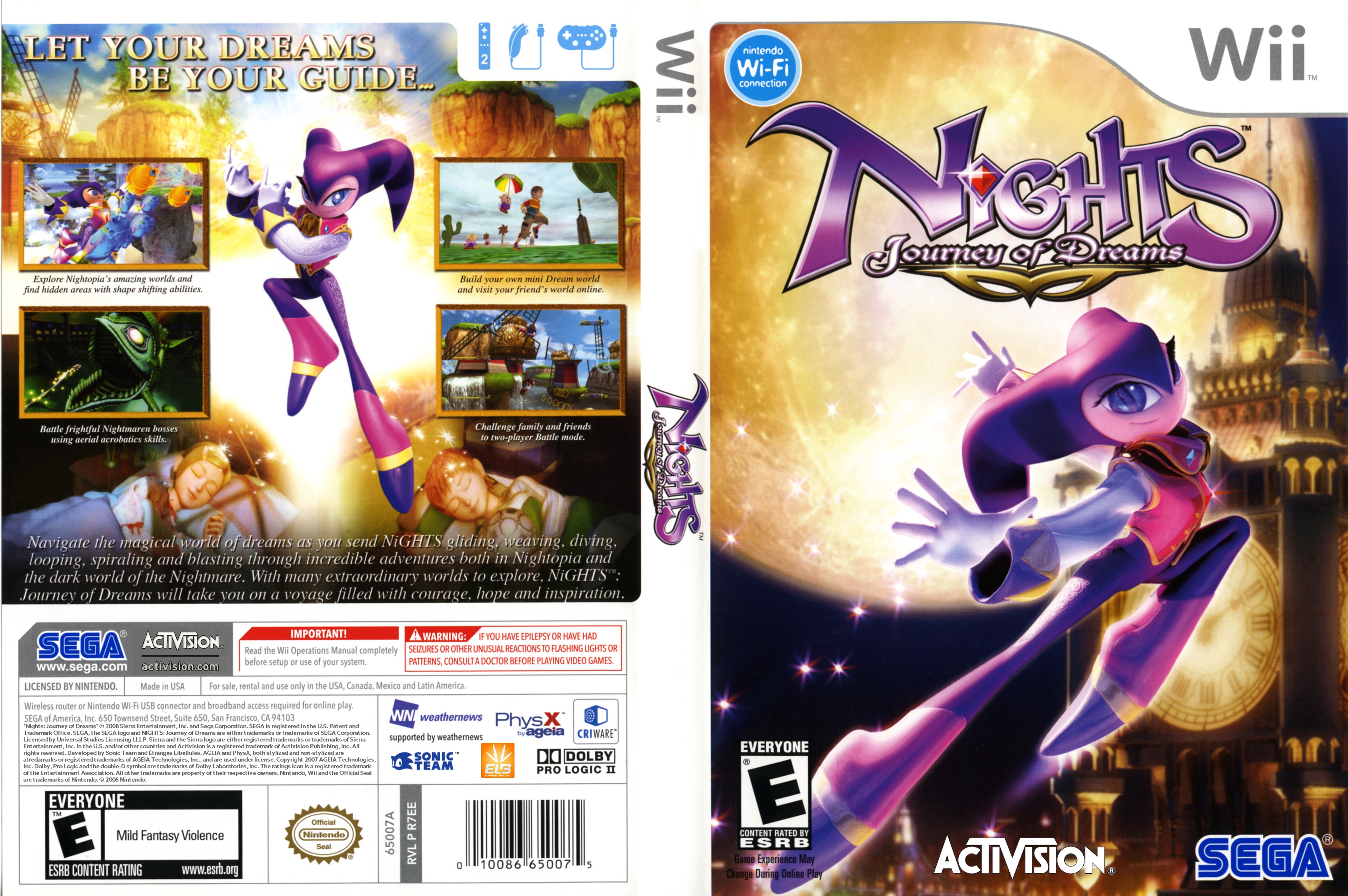  Nights Journey of Dreams - Nintendo Wii : Video Games