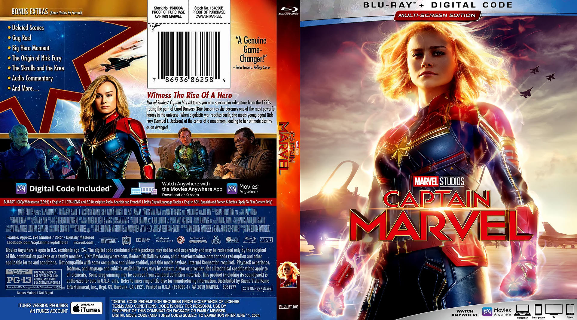 Captain Marvel Bluray Cover by psycosid09 on DeviantArt