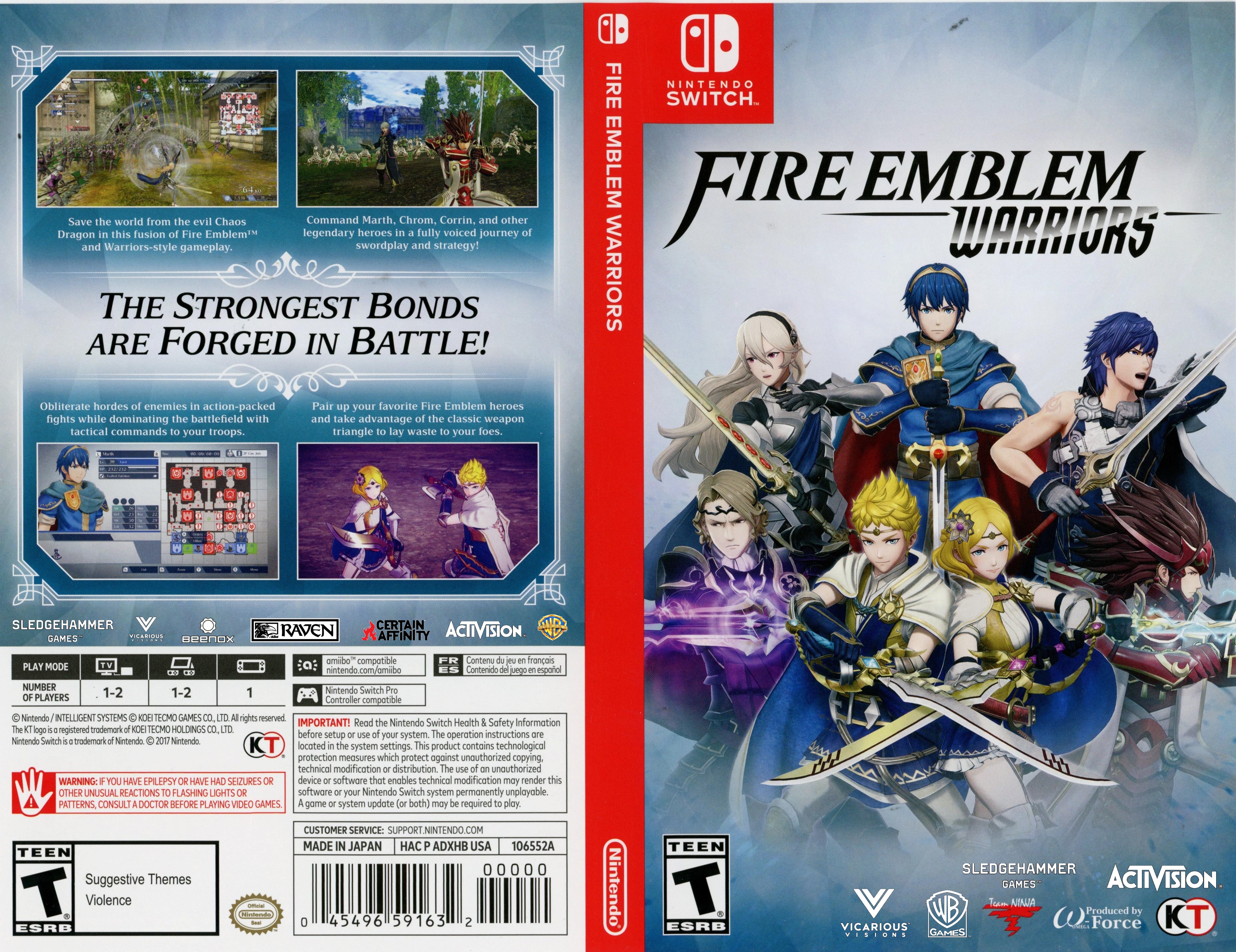 Fire Emblem Warriors Switch Cover by psycosid09 on DeviantArt