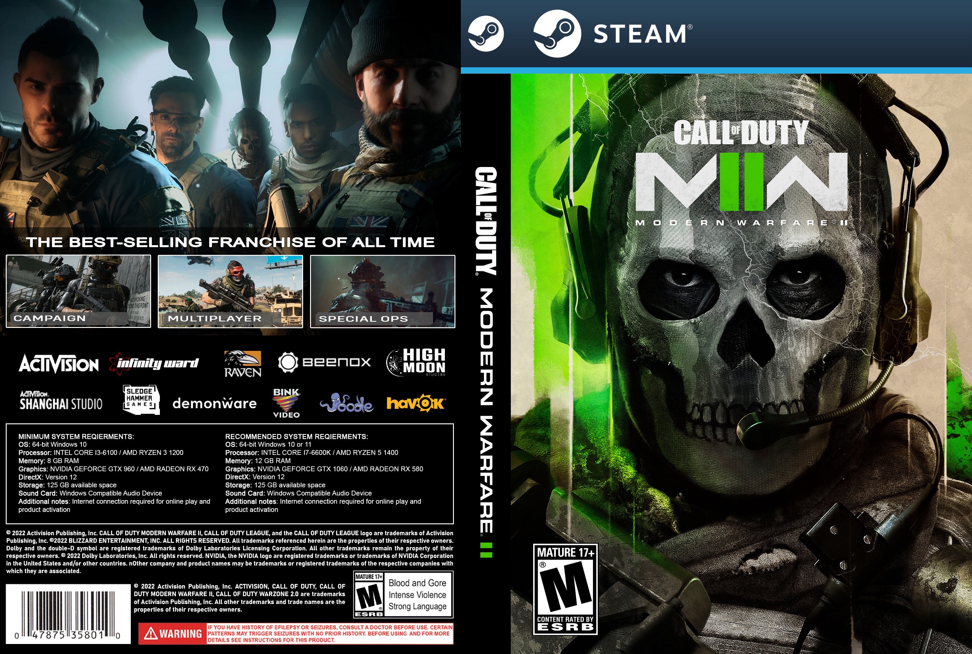 Call of Duty Modern Warfare II 2022 PC Cover by psycosid09 on DeviantArt