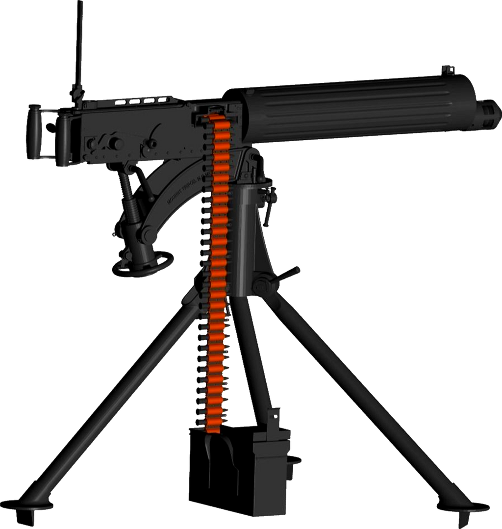 Vickers machine gun by psycosid09 on DeviantArt