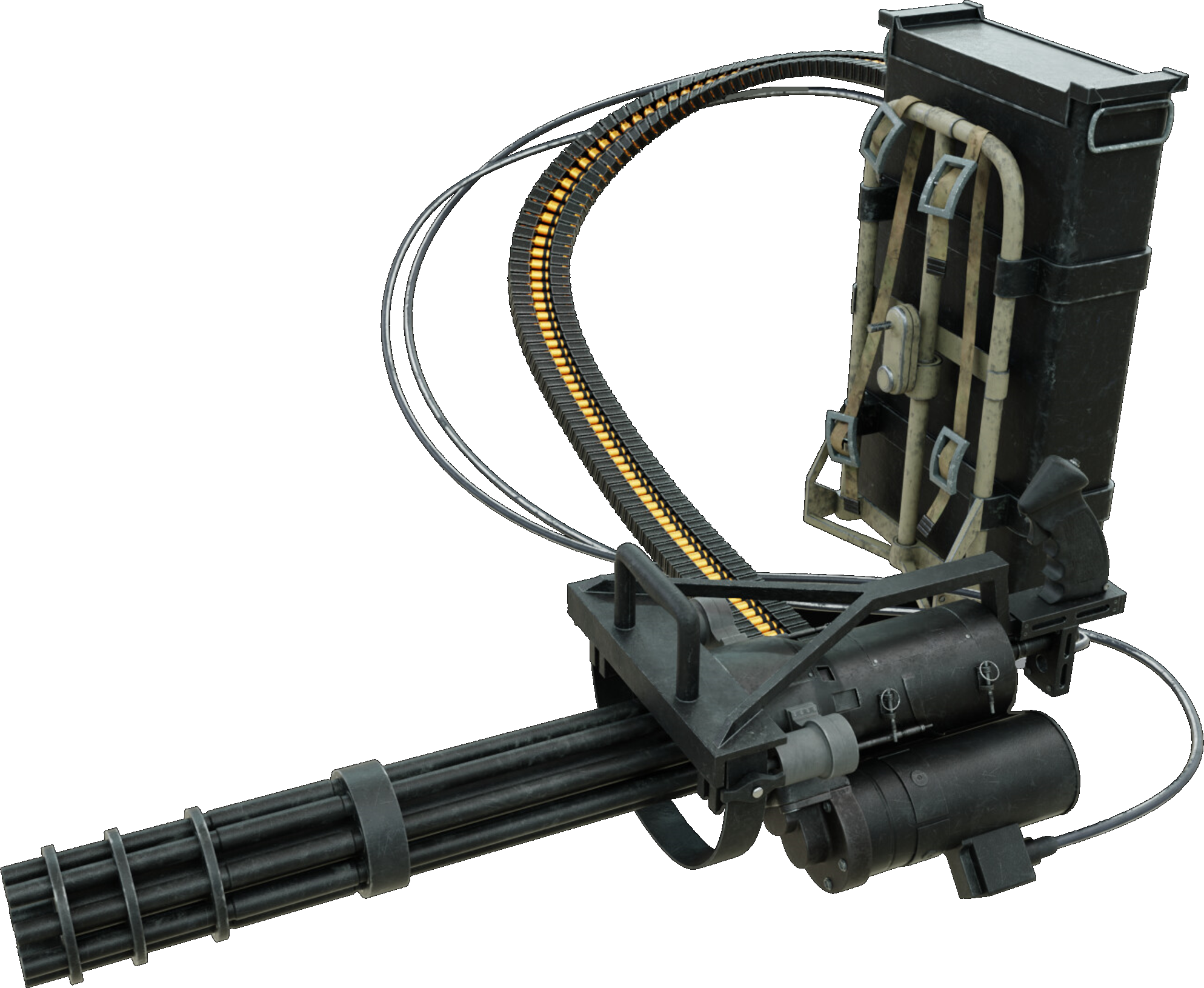Predator Backpack Machine Gun GE M134 Minigun (Handheld) (Predator) by psycosid09 on DeviantArt
