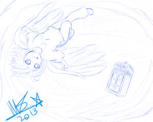 Derpy  The Seedrian and the Tardis .:Commission:.