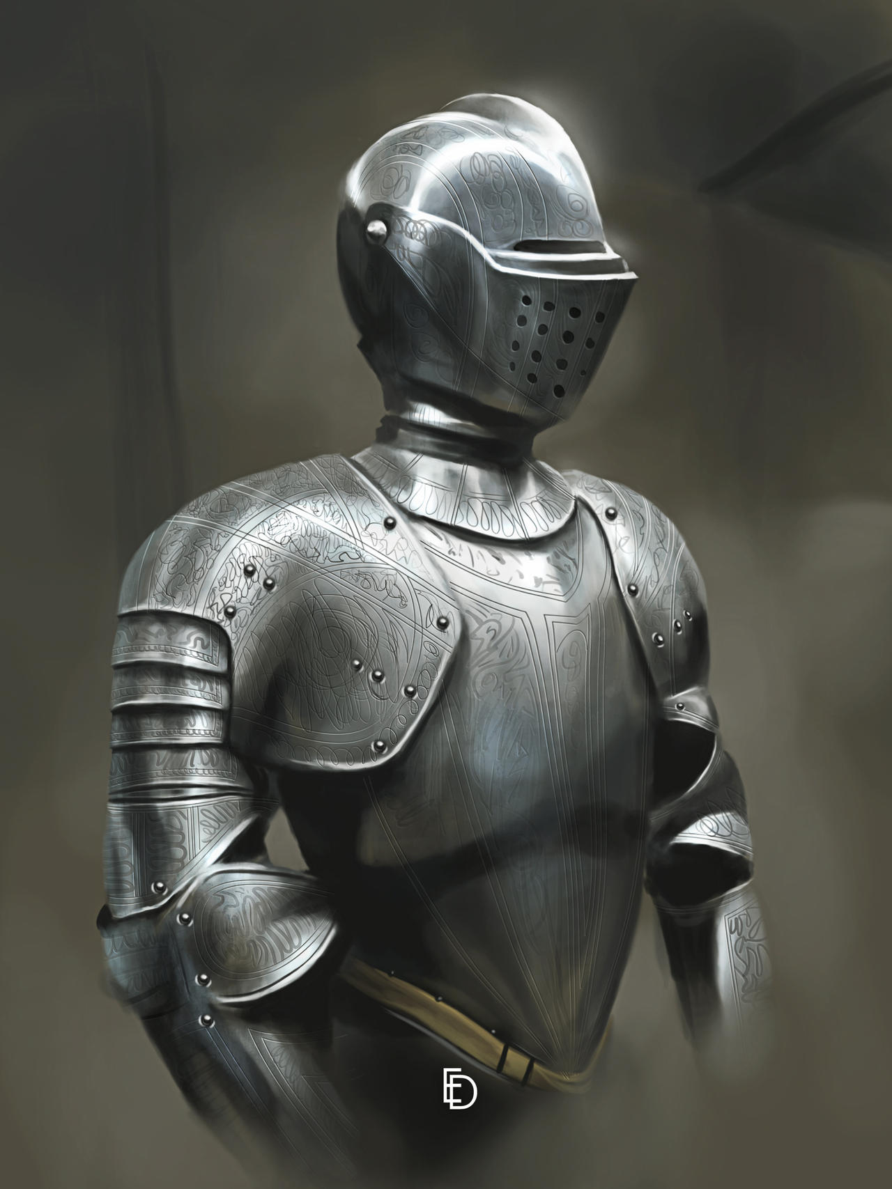 Knight Fully Developed Shell Knight Study #9 by artofedph on DeviantArt