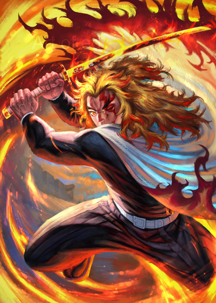 Kyojuro Rengoku by artofedph on DeviantArt