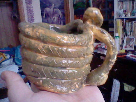 Two-Headed snake mug (side view)