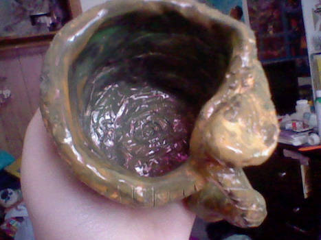 Two-headed snake mug (inside view)