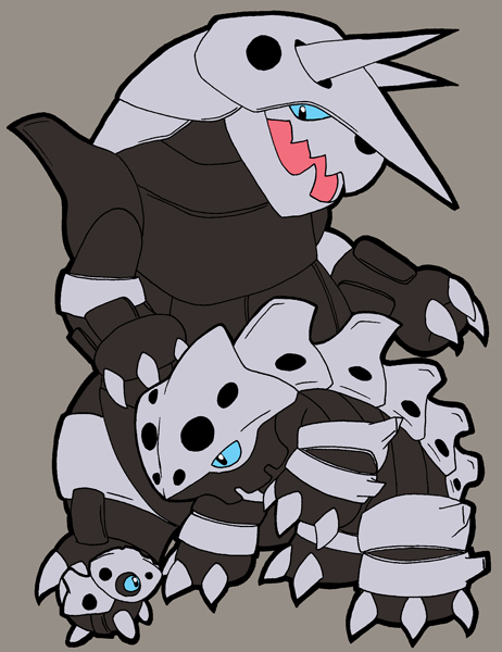 Aron, Lairon, and Aggron