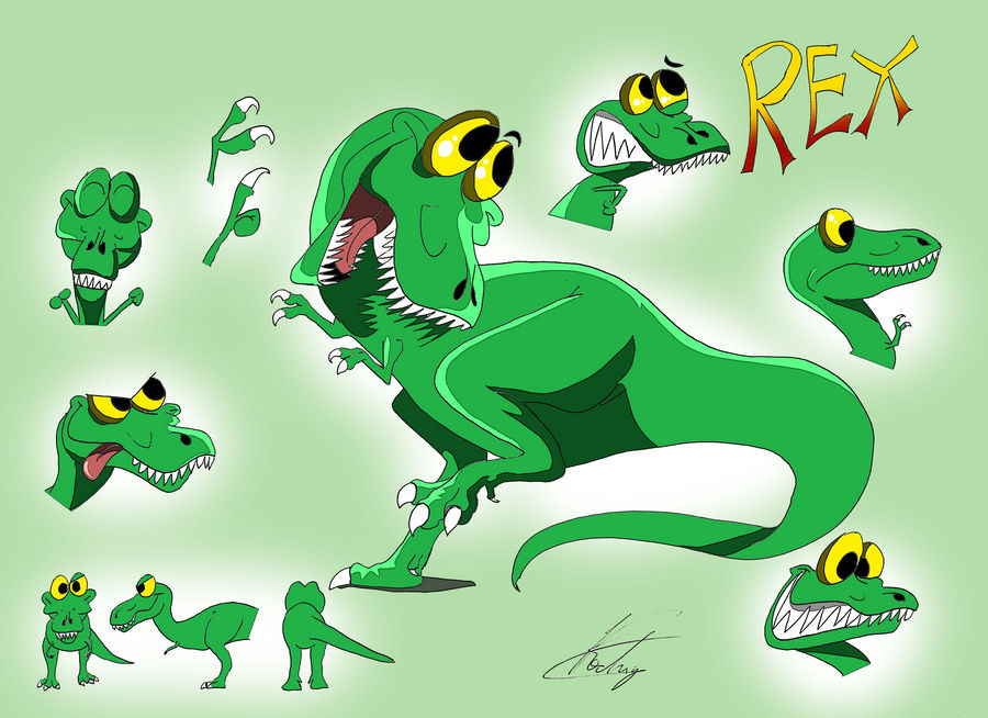 Model Sheet Rex by Rood-producoes on DeviantArt