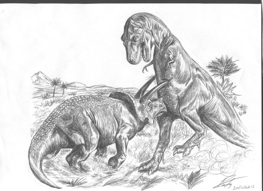 Como desenhar o tiranossauro Rex 