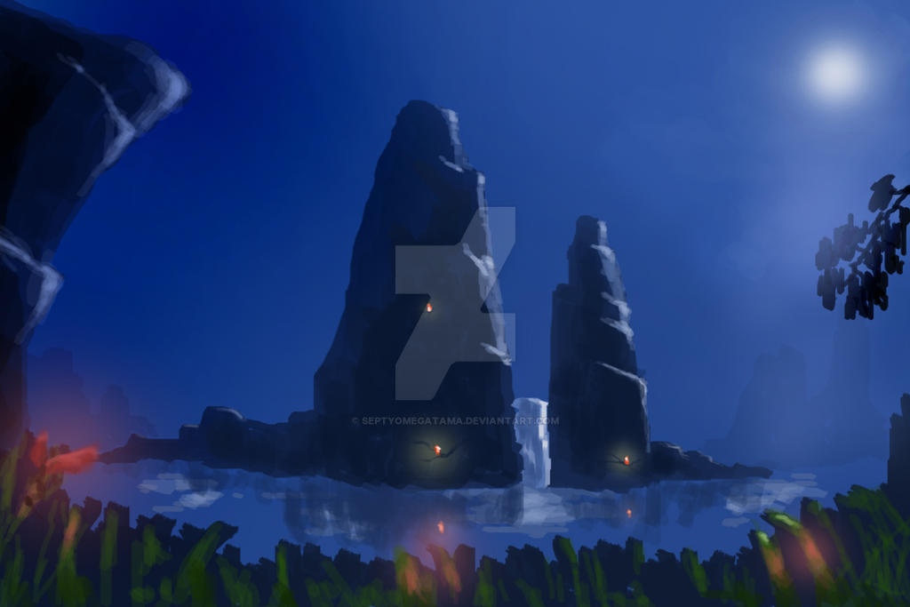 Waterfall Ripple Reference Night Night Waterfall by septyomegatama on DeviantArt