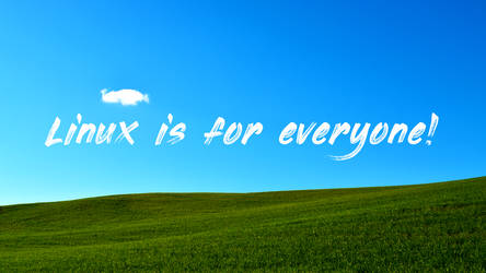 Linux is for everyone wallpaper