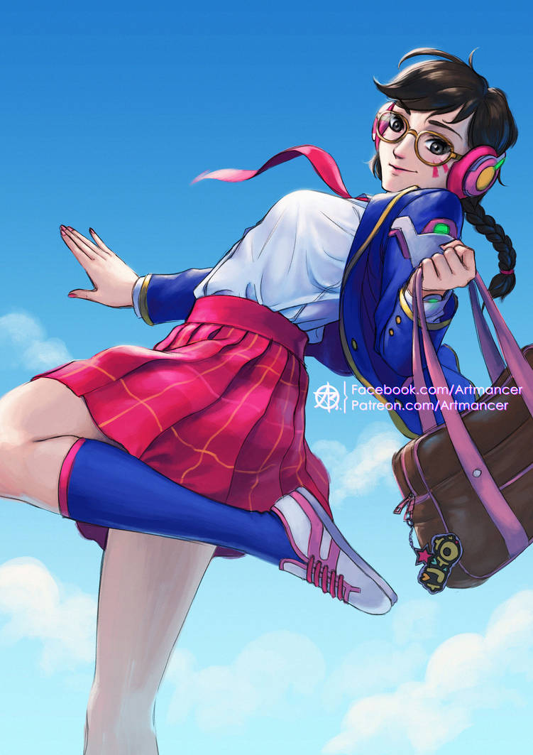 Overwatch D Va Academy Skin By Artmancer On Deviantart Overwatch D Va Academy Skin By Artmancer On Deviantart
