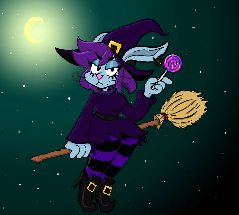 Veronica Rabbit Witch (October 2019) by Bloopadooparchive on DeviantArt