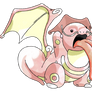 Lickitung Dragon in Classic Sugimori Art Style