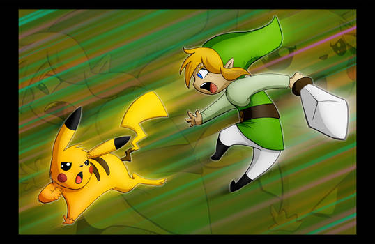 Pikachu VS Toon Link
