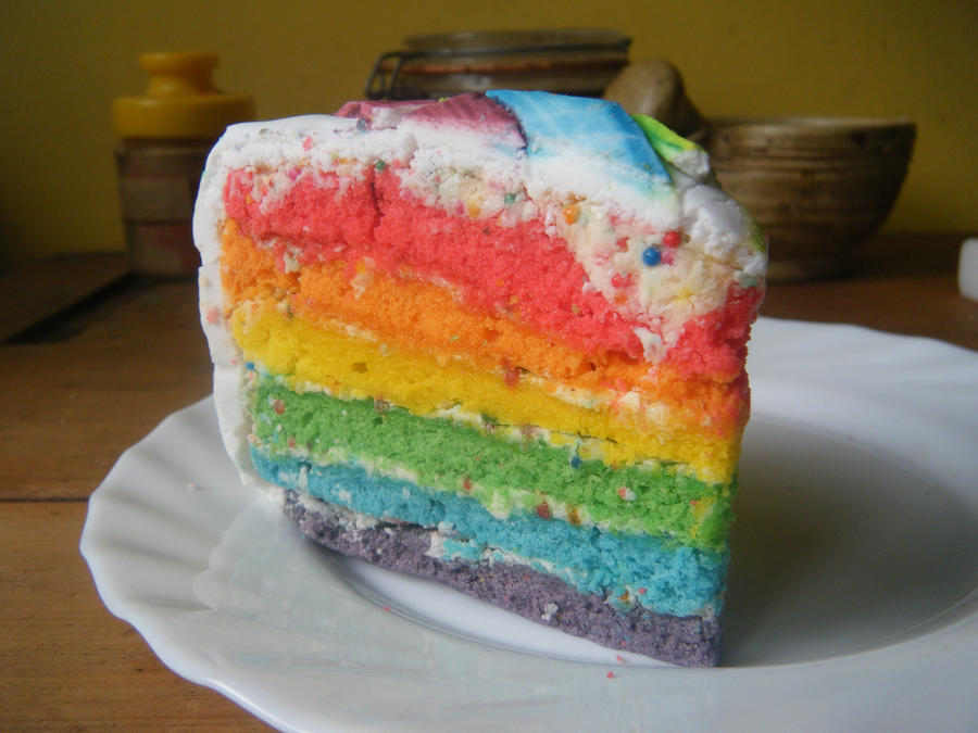 Rainbow cake :D