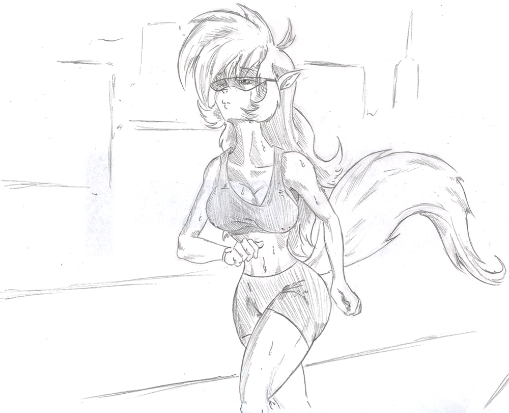 Callie Goes Jogging