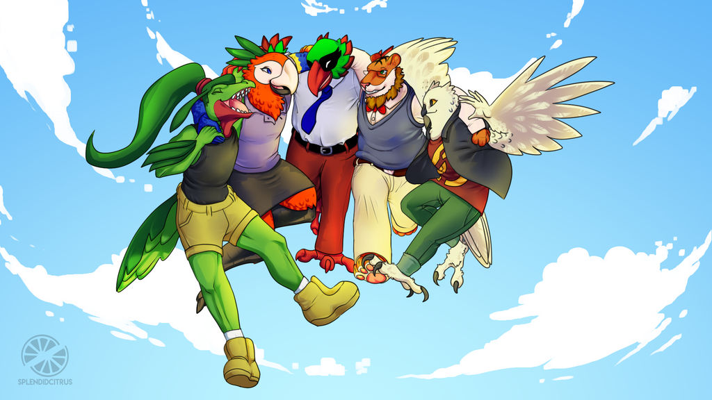 Commission: Group Hug by splendidcitrus on DeviantArt